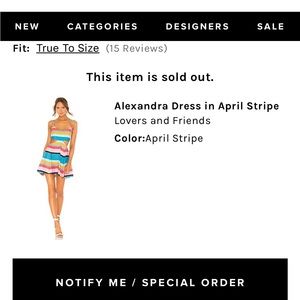 Lovers and Friends Alexandra dress XS